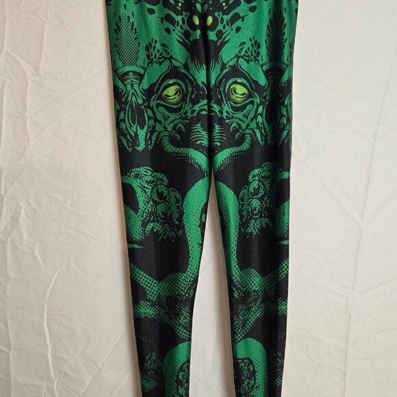 Blackmilk Cthulhu Leggings – Green & Black - Picture 5 of 5